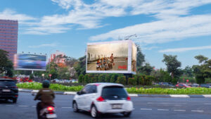 Coca-Cola at LED Videotron Triangle CPI Makassar