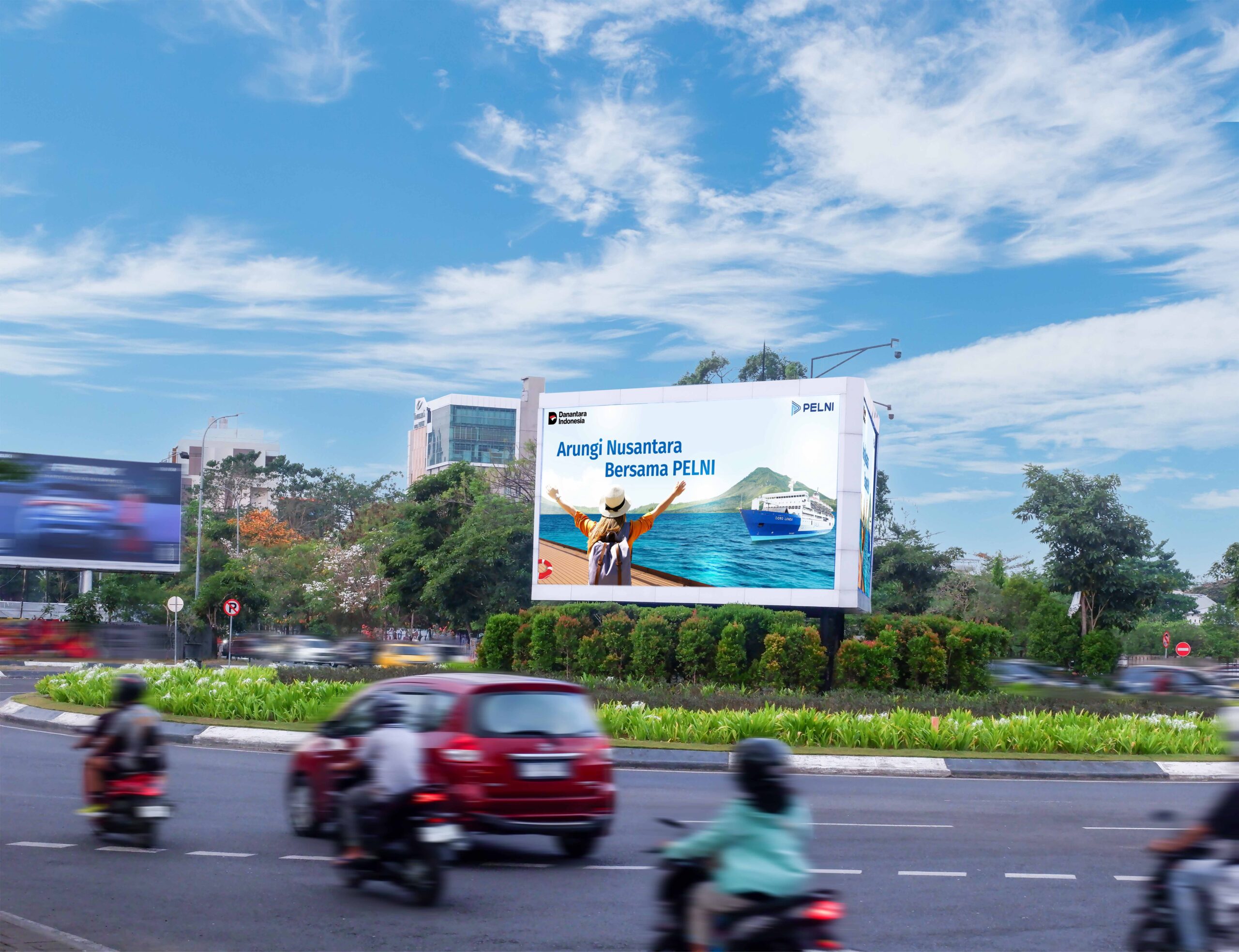 Jasa Videotron Makassar Klien PELNI | Gambar Baliho Menarik