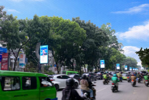 BRI at LED Videotron Ornamen Kujang Bogor