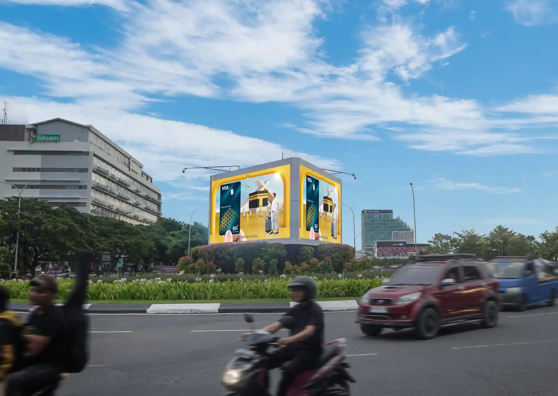 Contoh dari videotron | Perbedaan billboard statis dan videotron