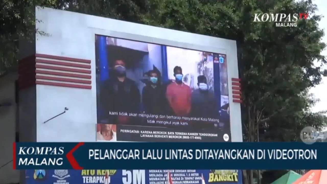 Videotron Satuan Lalu Lintas Polresta Malang Kota
