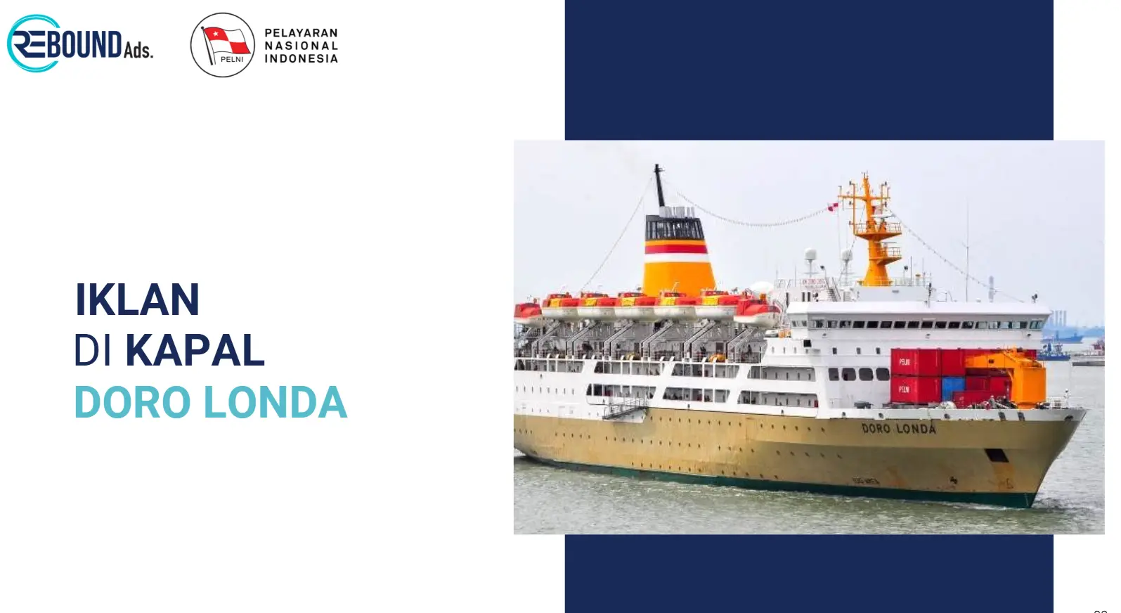 Iklan Transit di Kapal yang Bekerja Sama dengan Rebound Ads